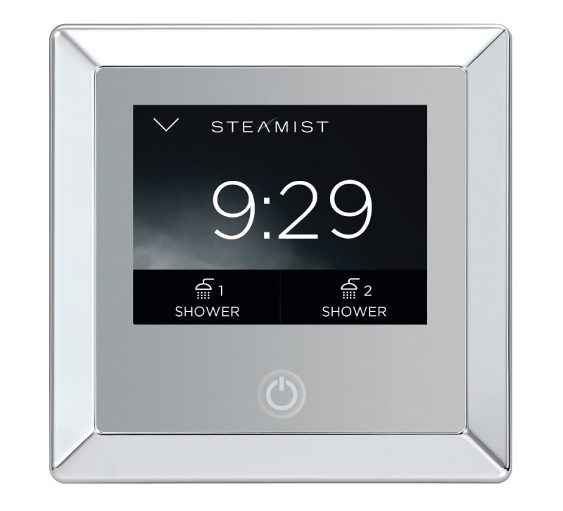 Steamist Total Sense screen for a spa experience in the bathroom