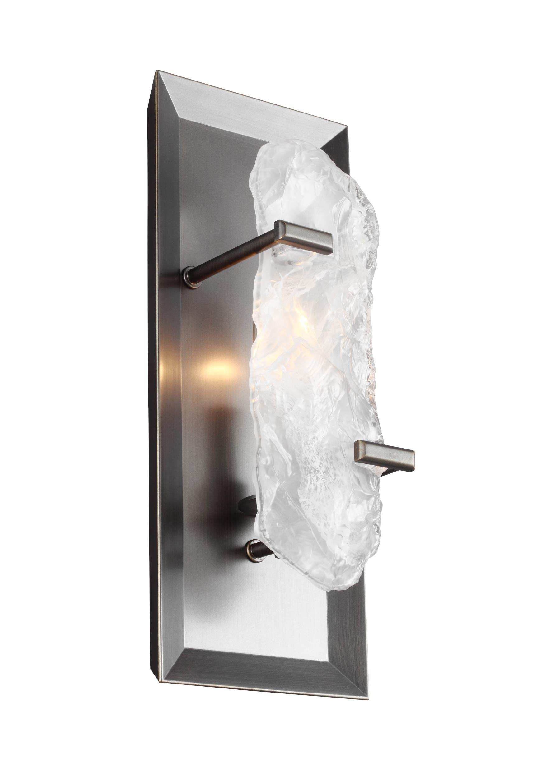 Katerina sconce with natural crystal from Feiss