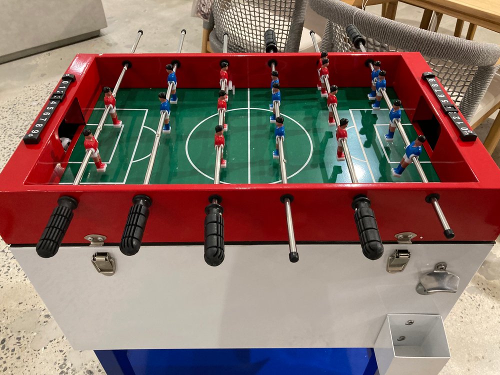 Foosball Cooler at Murcano by American Eco-Living