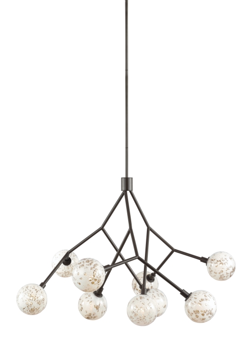 Malena chandelier glass orbs LBL Lighting dining room ideas