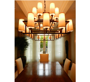 Randall Whitehead dining room chandelier placement 