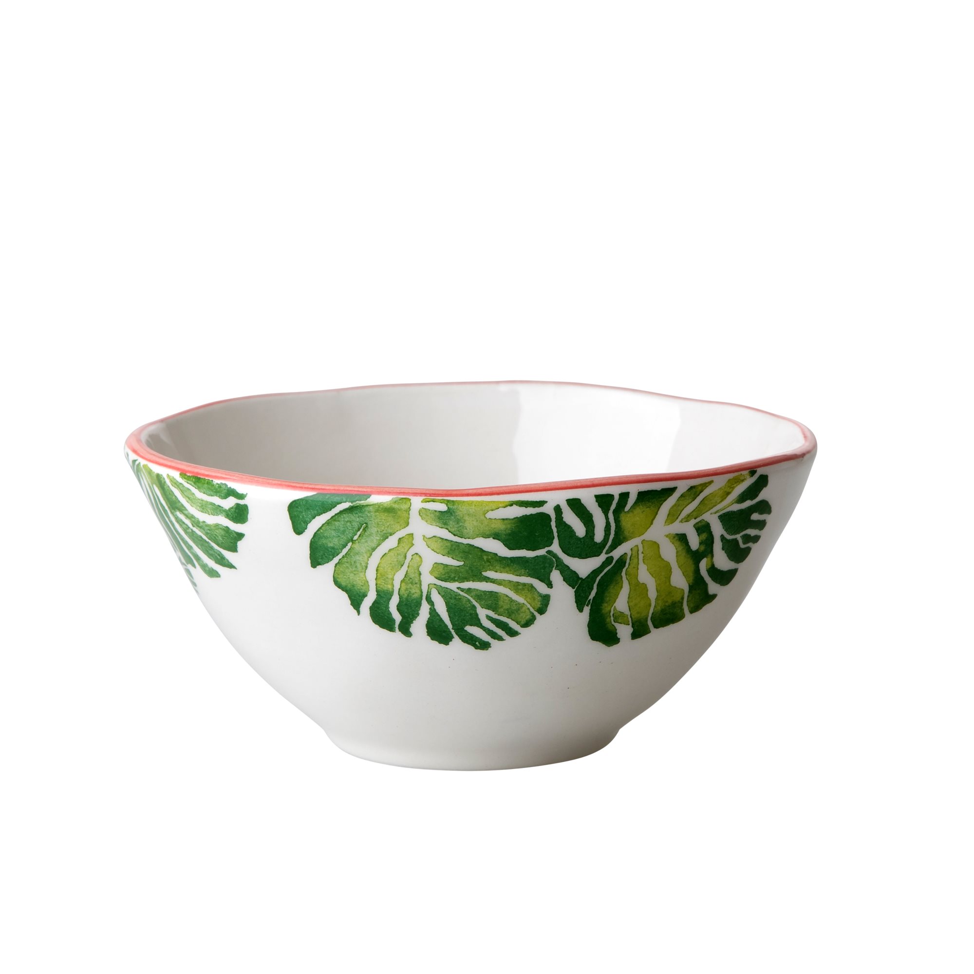 Rice Tropical Leaf print ceramic bowl