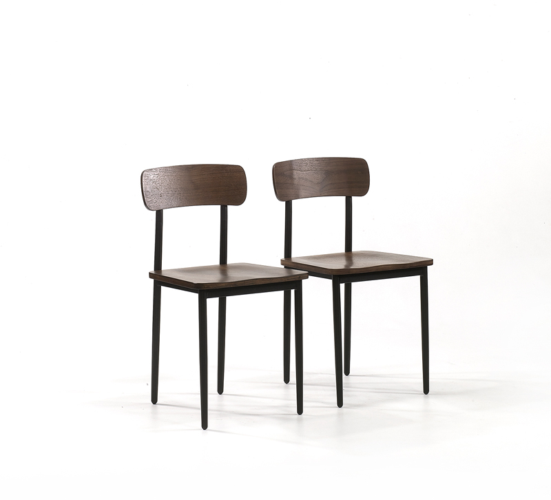Henry Park dining chairs in a dark finish from Sauder
