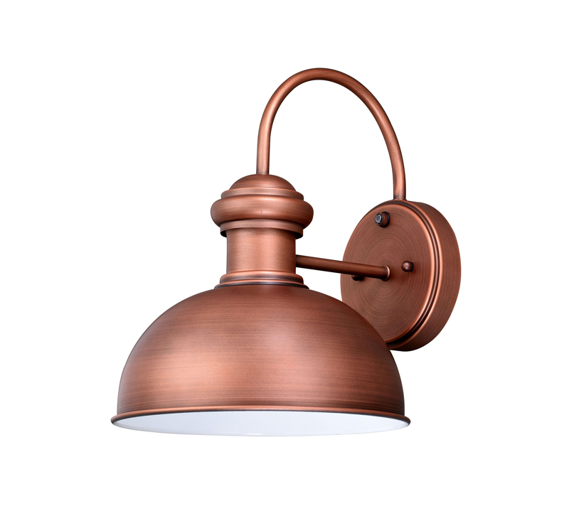 Franklin outdoor wall light finished in copper from Vaxcel