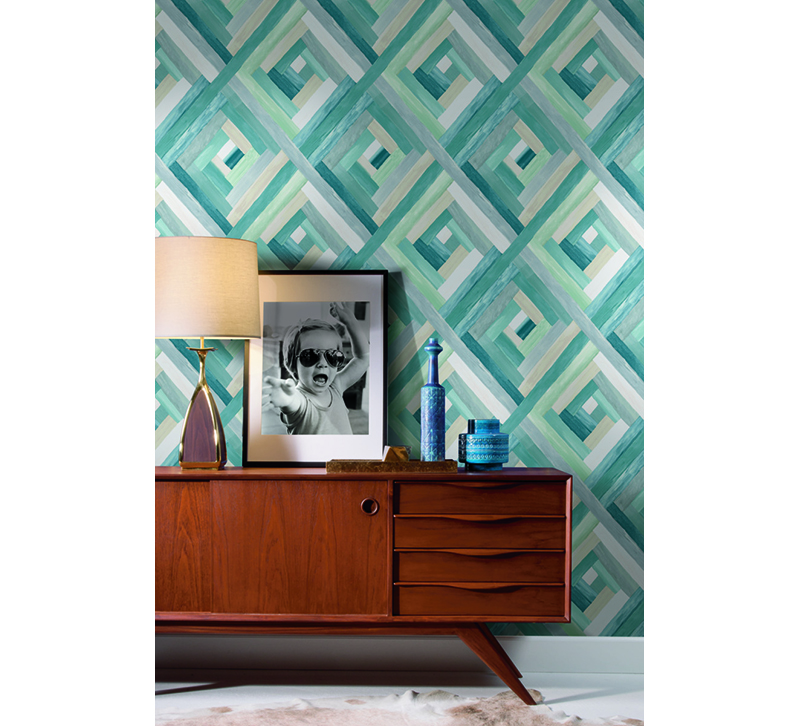 wynwood geometric wallpaper by Carlisle and co