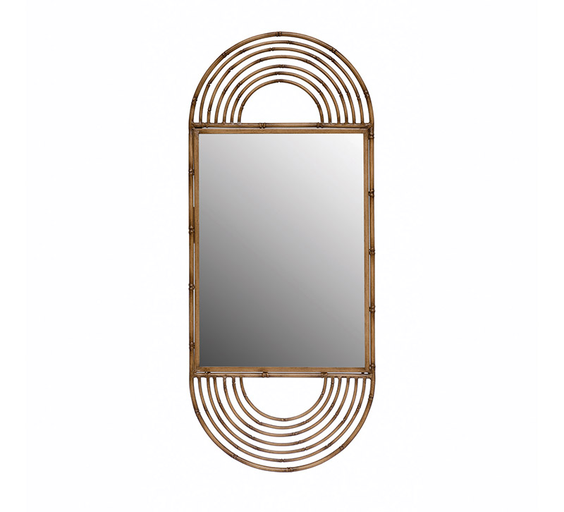 bloomingville faux bamboo mirror