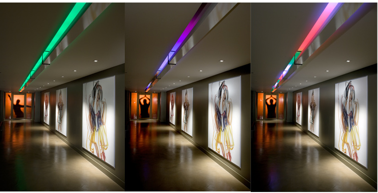 museum installation lighting 