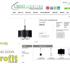 Crest Lighting and Retrofit Home homepages