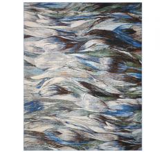 Chroma Aegean Area Rug in an abstract design with grays, blue and greens from Nourison
