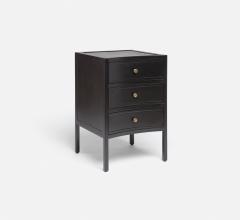 Parker Nightstand in black with three drawers from Made Goods