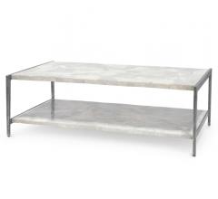 Marble coffee table from Palecek