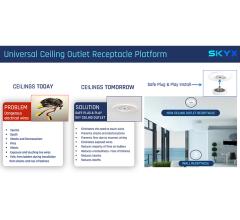 SkyX ceiling receptacle