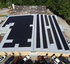 Vanguard soloar energy installation at its Frame Plant 2 facility in Conover, NC