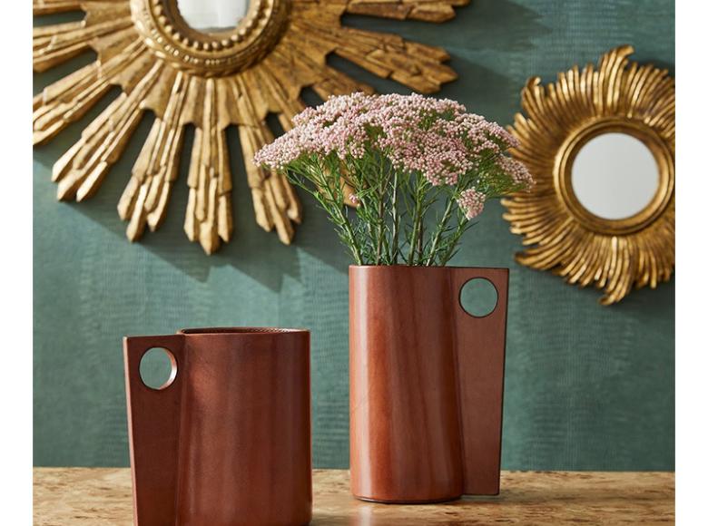 Chelsea House Leather Vases