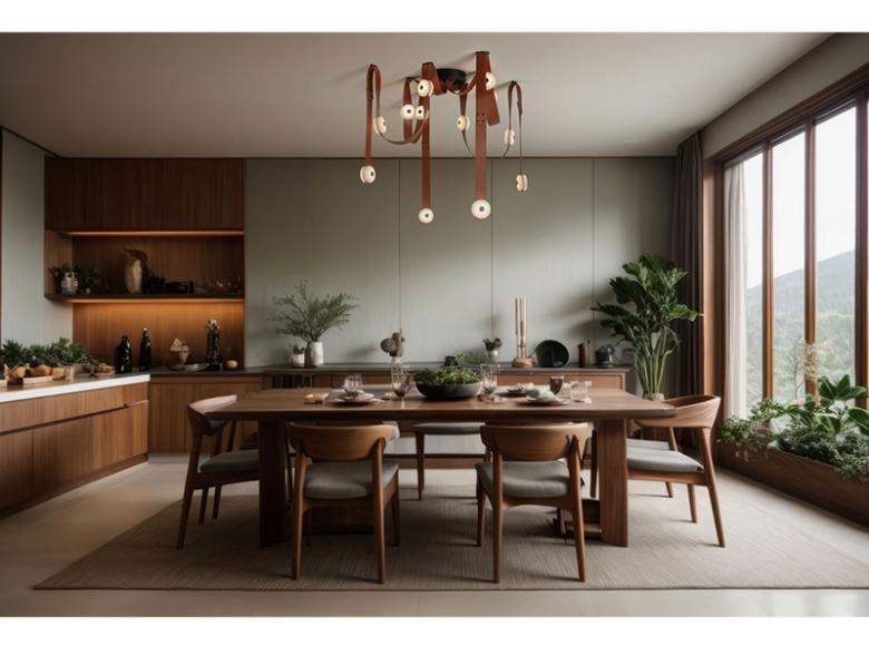 Hubbardton Forge Snaps Lighting in a dining room