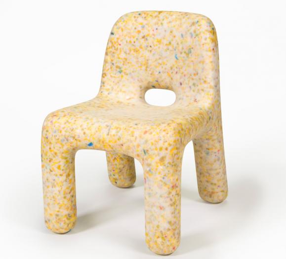 ecoBirdy recycled kid's chair yellow 