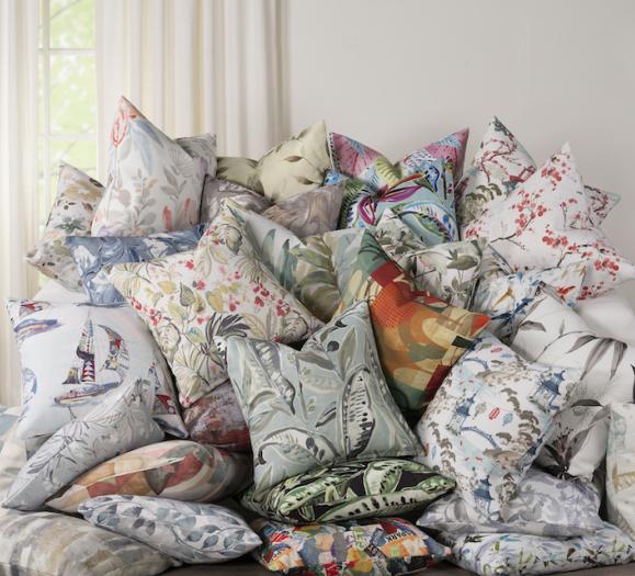 A bounty of new eye-catching printed fabrics from Sis Covers. Twenty nine altogether, everything from abstracts to botanical prints.