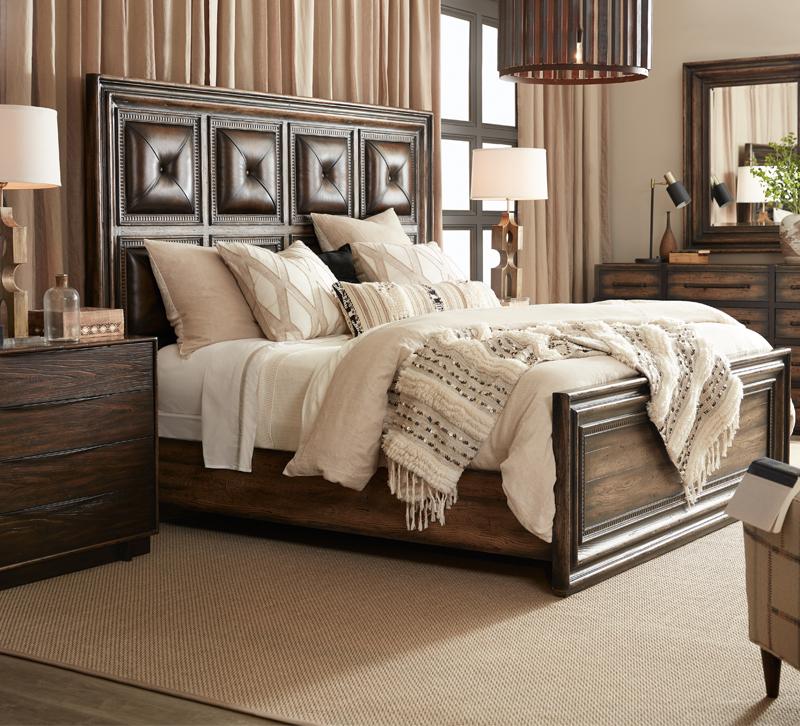 Bedroom with furniture from Hooker Furniture