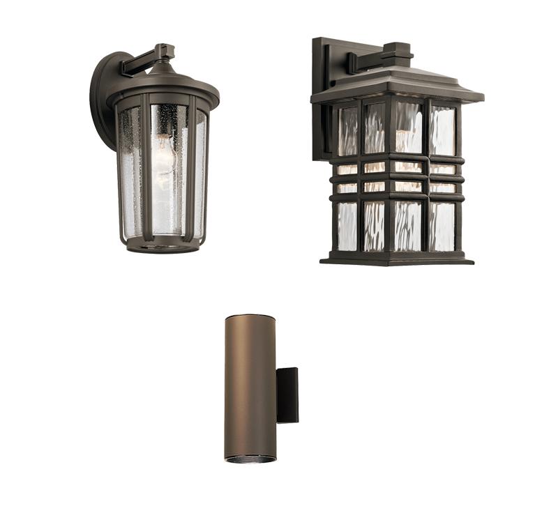 3 outdoor lighting fixtures from Kichler Lighting