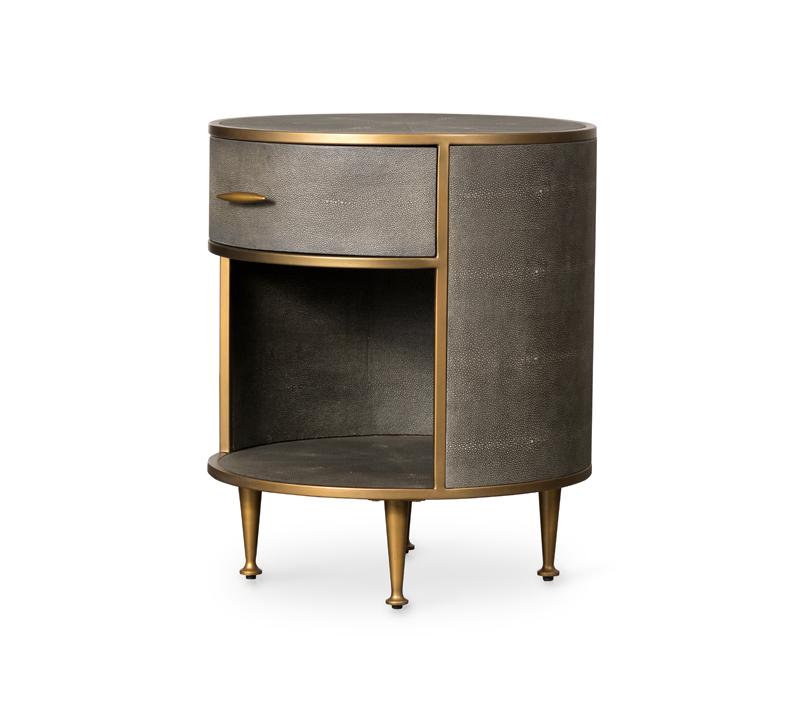 Four hands shagreen 2024 bedside table