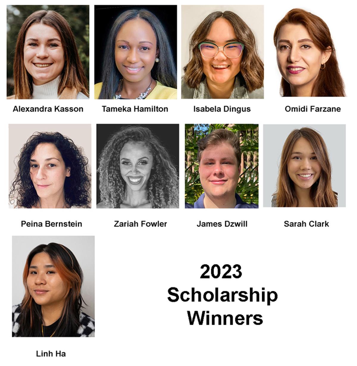 Scholarship winners 