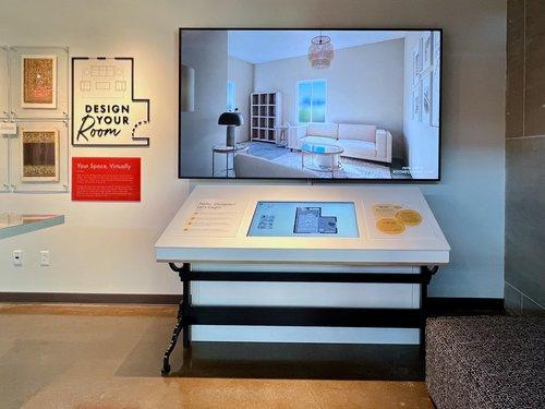 Intiaro and Floorplanner Design Your Room kiosk in the American Home Furnishings Hall of Fame