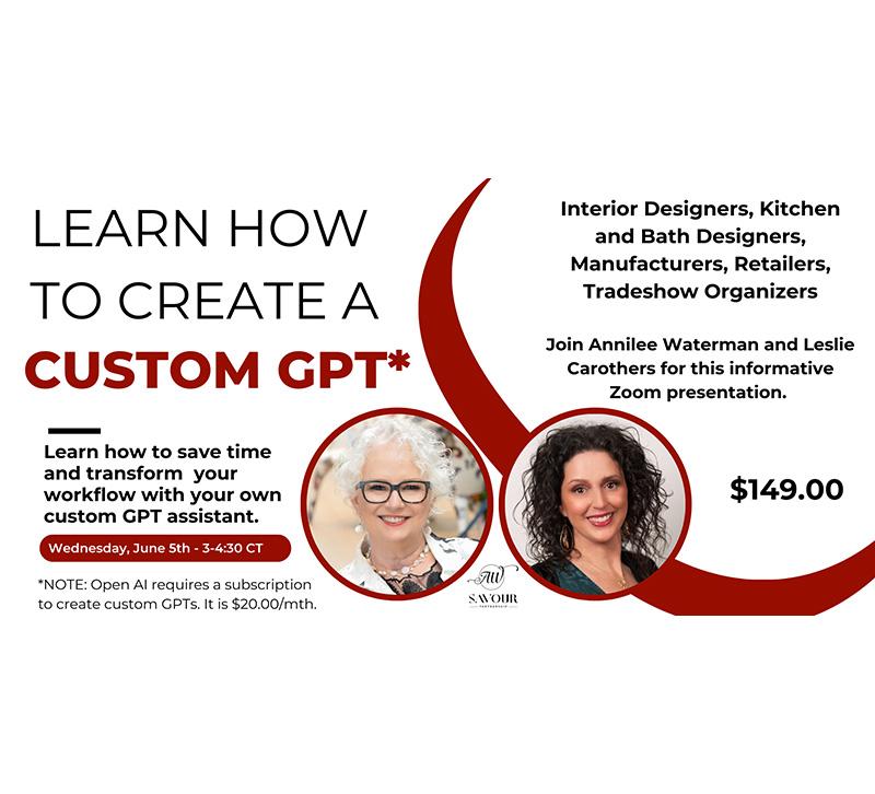 Custom GPT webinar invitation