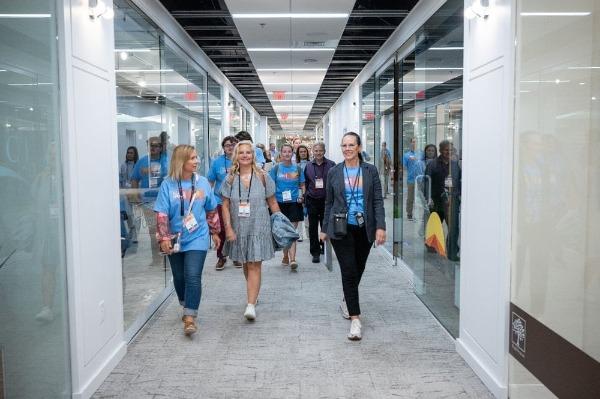 Attendees walk the Casual Market Atlanta floors at the first annual ICFA Walk for Hope.