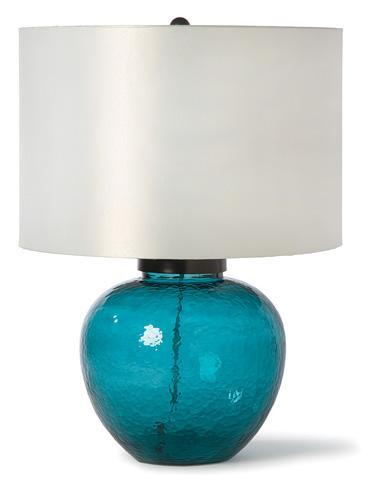 Regina Andrew blue glass lamp
