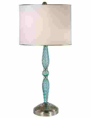 Juliet blue blown glass table lamp from Thumprints